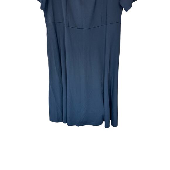 City Chic Navy Dressy Chic Night Out Cute Girl Elbow Sleeve A-Line Dress Size XL - Picture 4 of 13